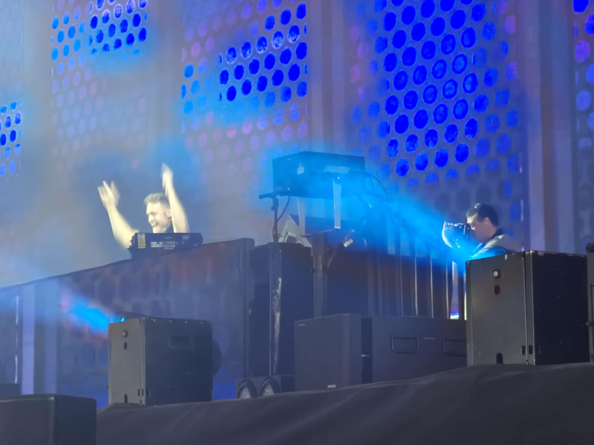 Me standing on stage getting a shot from behind the artist