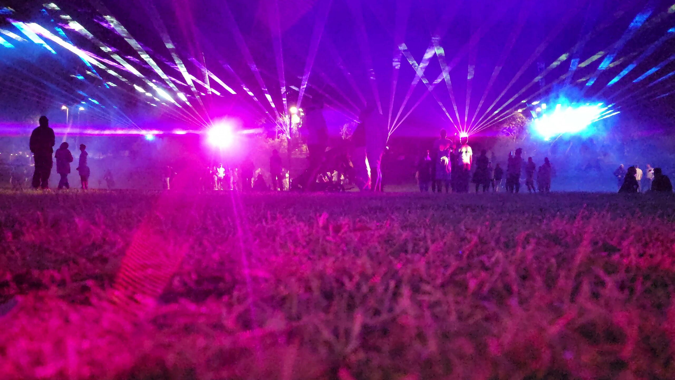 Colourful laser projections