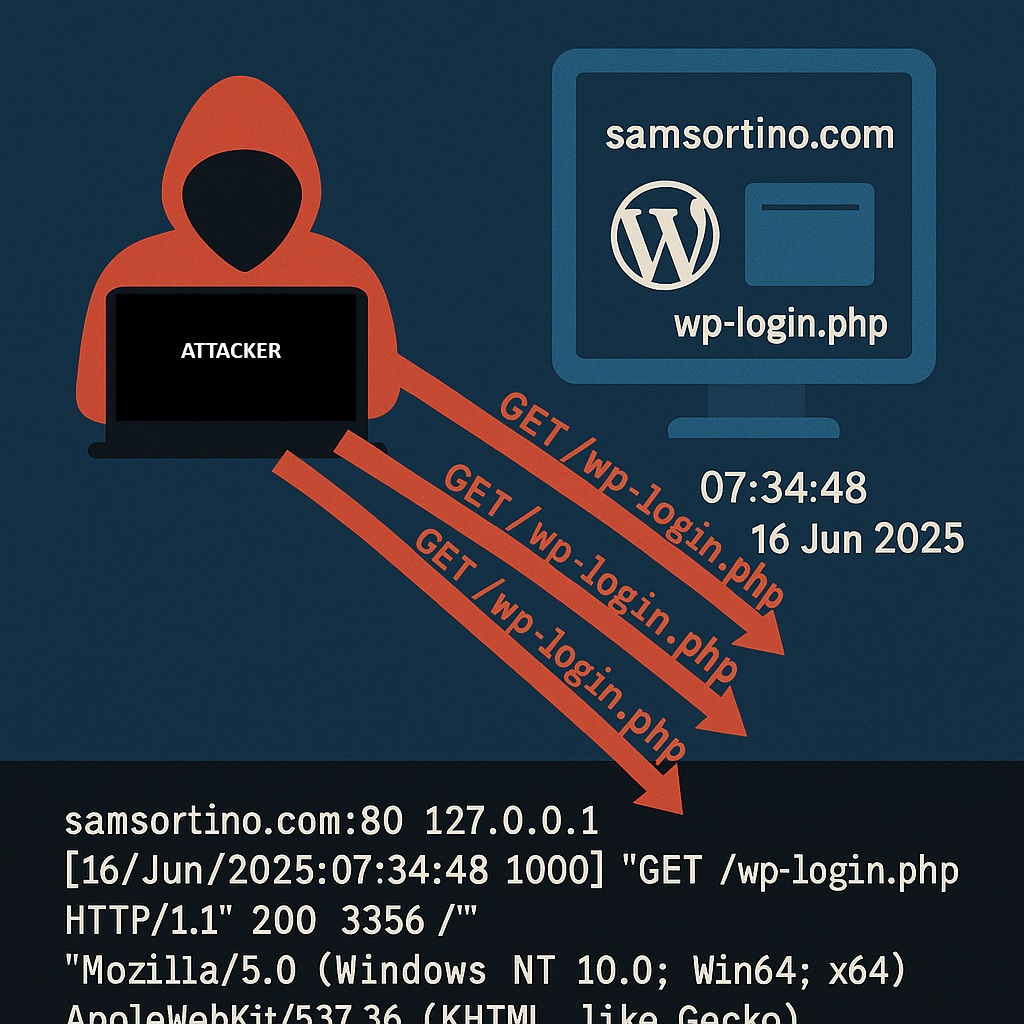 Brute Force Attack Log Screenshot
